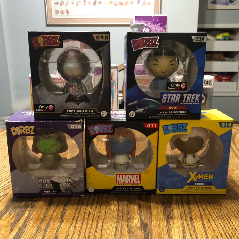 Funko Dorbz Lot (Marvel, DC Comics, Star Trek)
